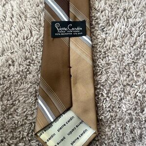 Pierre Cardin Brown Classic Striped Tie